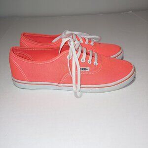 VANS NEON ORANGE SNEAKERS SIZE 8